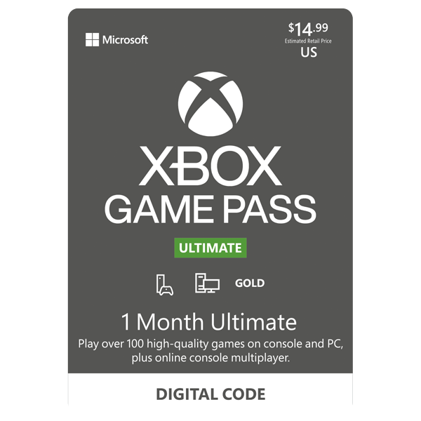 Xbox Game Pass Ultimate/Xcloud 1 Mês 30 - Xbox - Xbox One - GGMAX